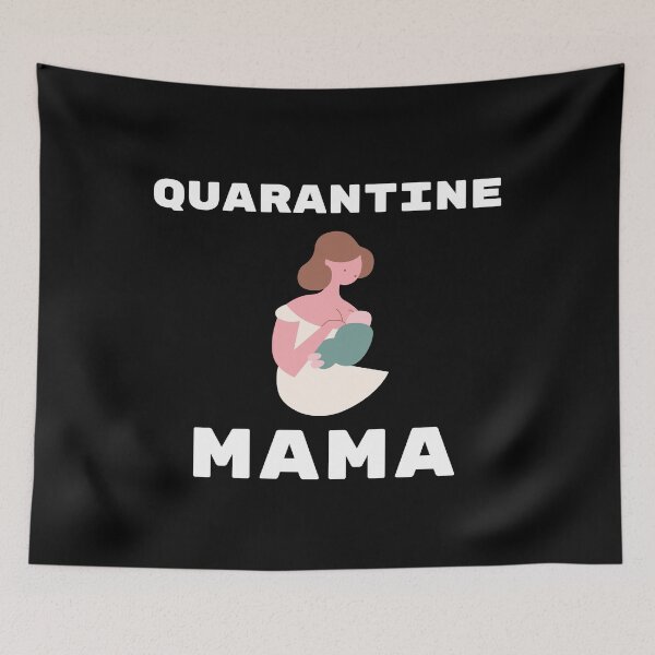 Item preview, Quarantine Mother Cute Funny Shirt Stay Home Virus Family Baby Mama Funny Pandemic Sick Gift Shirt Soap Nurse Cute Gift Sarcastic Happy Inspirational Motivational Birthday Present designed and sold by EpsilonEridani.