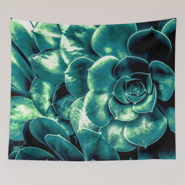 Item preview, closeup green succulent plant background designed and sold by Mrvell.
