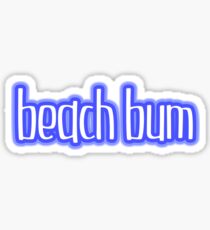 Beach Bum Blue Sticker