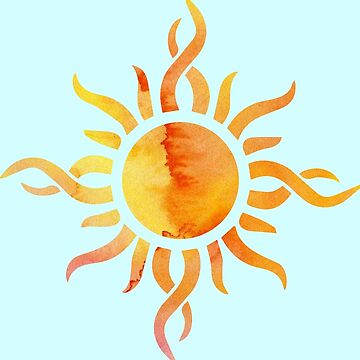 Artwork thumbnail, Watercolor Sun by Jessica Arling