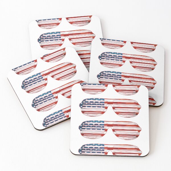 Item preview, Patriotic US Flag Shades Face Mask designed and sold by KelaEssentials.