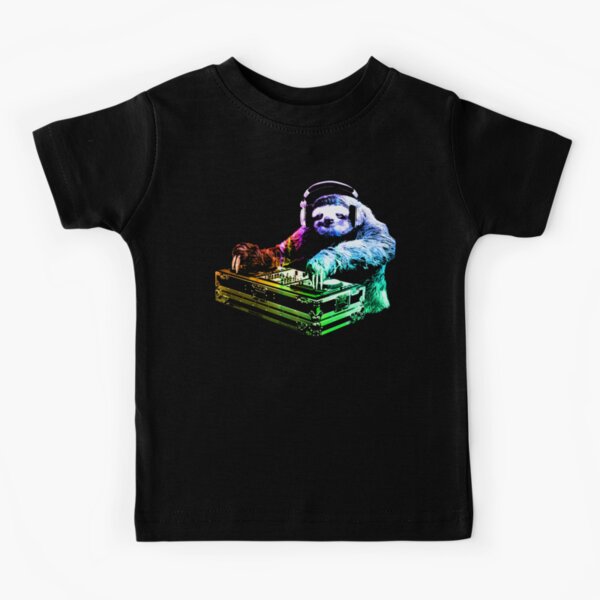 DJ Sloth Kids T-Shirt