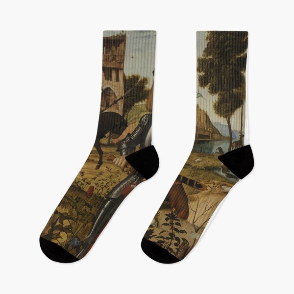 Item preview, Young Knight in a Landscape (Carpaccio) designed and sold by ArtHistorical.