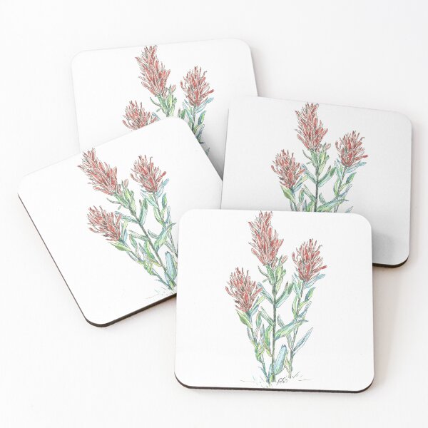 Item preview, Indian paintbrush wild flowers designed and sold by Shininglight14.