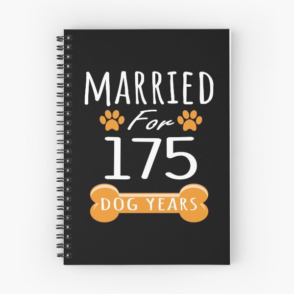 Item preview, 25th Anniversary Funny Married For 175 Dog Years Marriage graphic designed and sold by Grabitees.