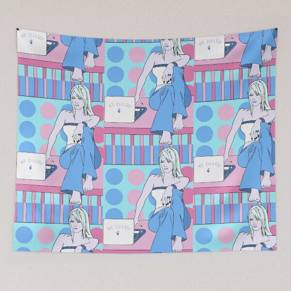 Artikelvorschau, Rosa Pastell Pop-up-Stil Bloggerin entworfen und verkauft von PG Illustration.