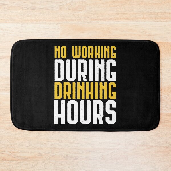Item preview, No Working During Drinking Hours Beer Nights Gift designed and sold by haselshirt.