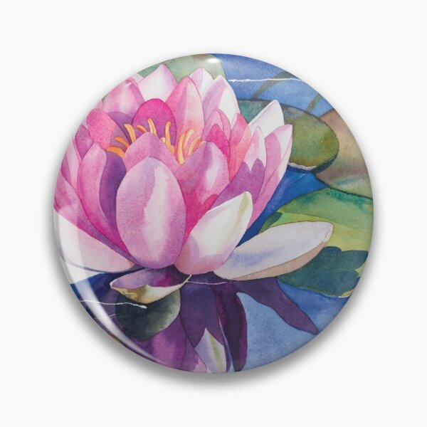 Item preview, Pink Water Lily Watercolor designed and sold by Gayle Mahoney.