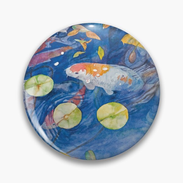 Item preview, Kodama Koi Pond Watercolor designed and sold by Gayle Mahoney.