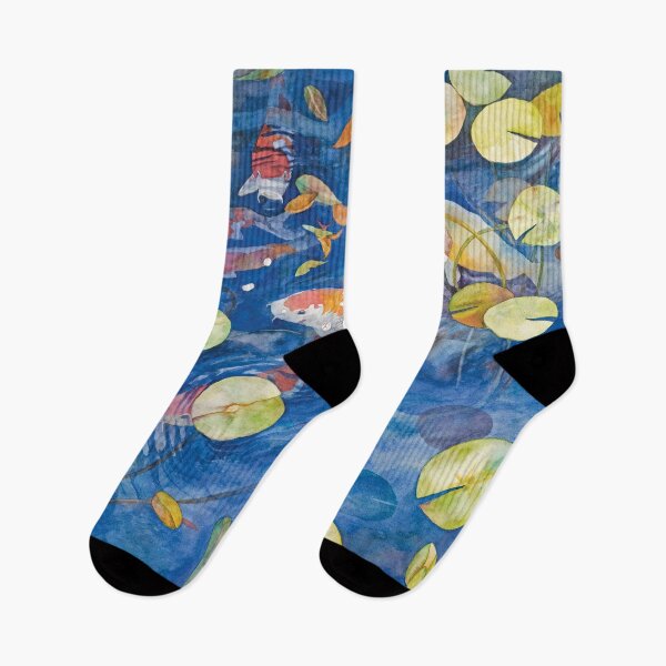 Item preview, Kodama Koi Pond Watercolor designed and sold by Gayle Mahoney.