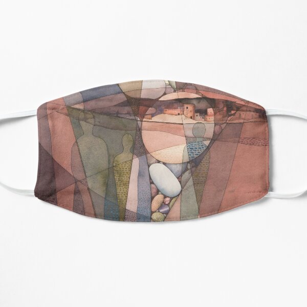 Canyon Dwellers Watercolor Painting Mask