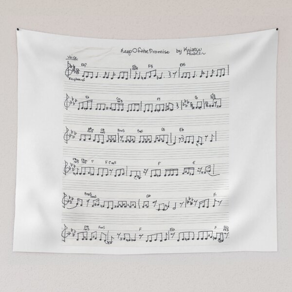 Item preview, Handwritten Sheet Music Song Keep of the Promise designed and sold by kristiehubler.