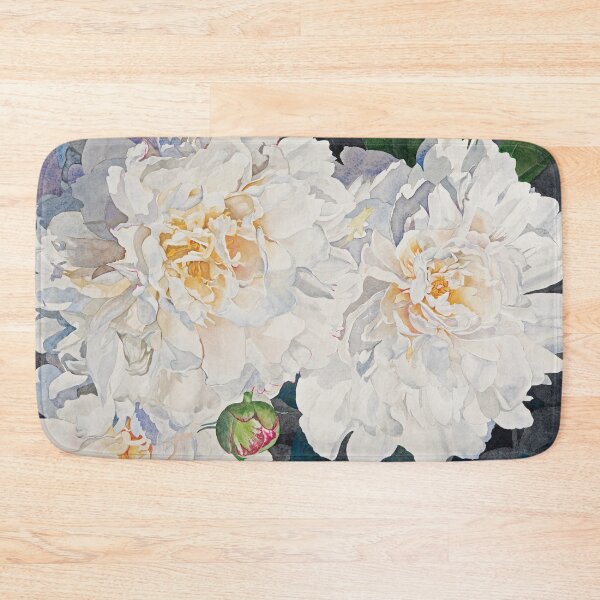 Item preview, White Peonies Watercolor designed and sold by Gayle Mahoney.