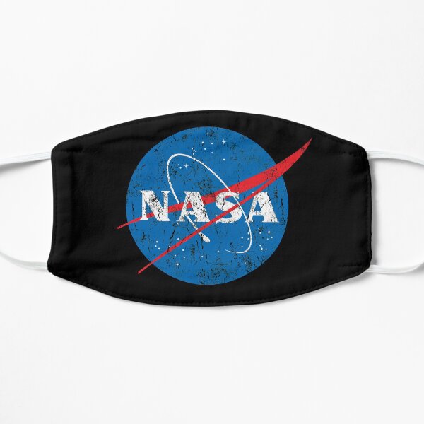 Vintage Distressed NASA Logo Flat Mask