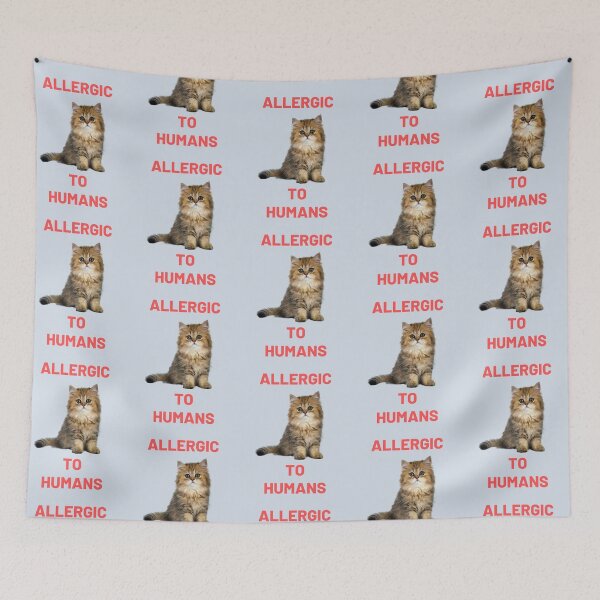 Item preview, Cat Lover -Allergic to Humans  designed and sold by melbournegirl.
