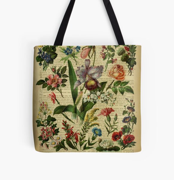 Flamingo Signare Tapestry Pink and Green Reusable Grocery Eco Friendly Shopping Tote Bag in Floral and Bird Design 