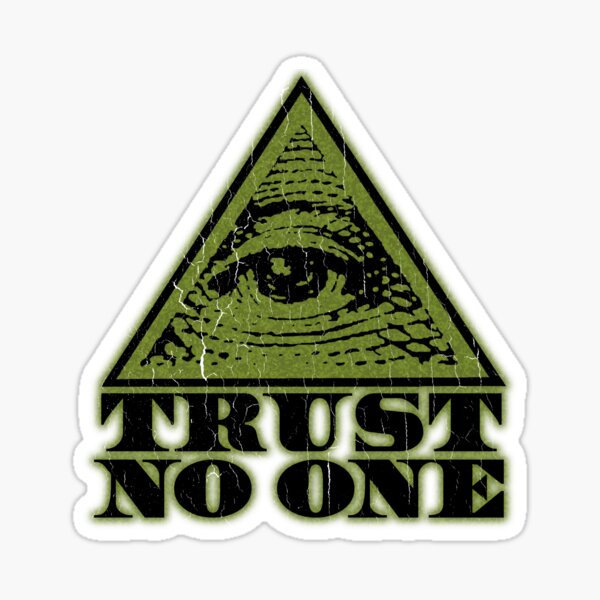 Item preview, TRUST NO ONE (vintage distressed look) designed and sold by ROBOTFACE T-Shirts.