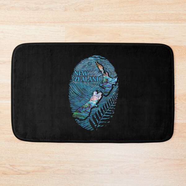 Item preview, NEW ZEALAND MAP THUMBNAIL PAUA  designed and sold by Madjack Tees Kiwi SuperStore.