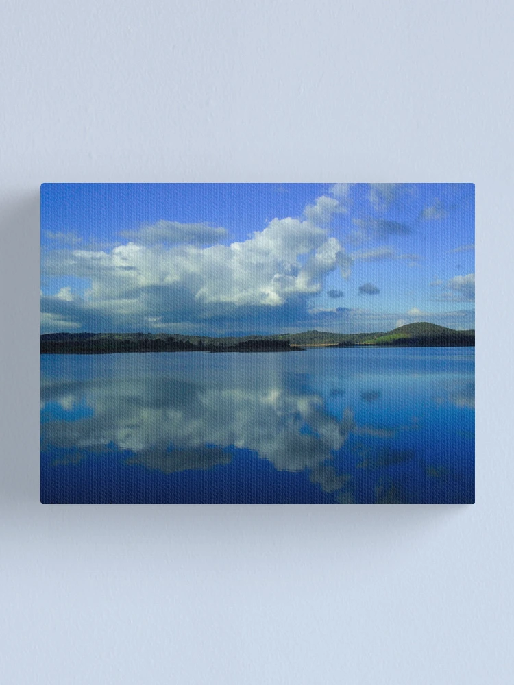 Thumbnail 1 of 3, Canvas Print, Reflective cloud designed and sold by dropsofjupiter.