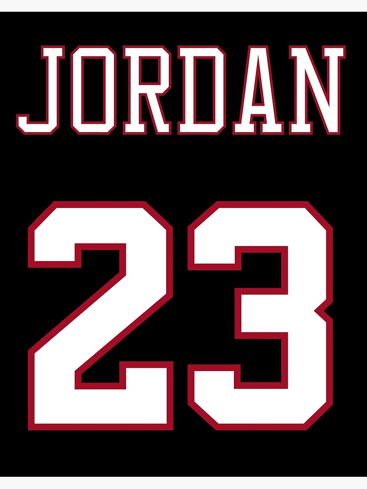Michael Jordan 23 Name and Number 