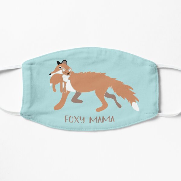 Foxy Mama - Cute Cartoon Fox Carrying Her Kit Mask