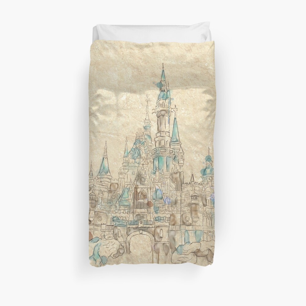 Enchanted Storybook Castle Duvet Cover