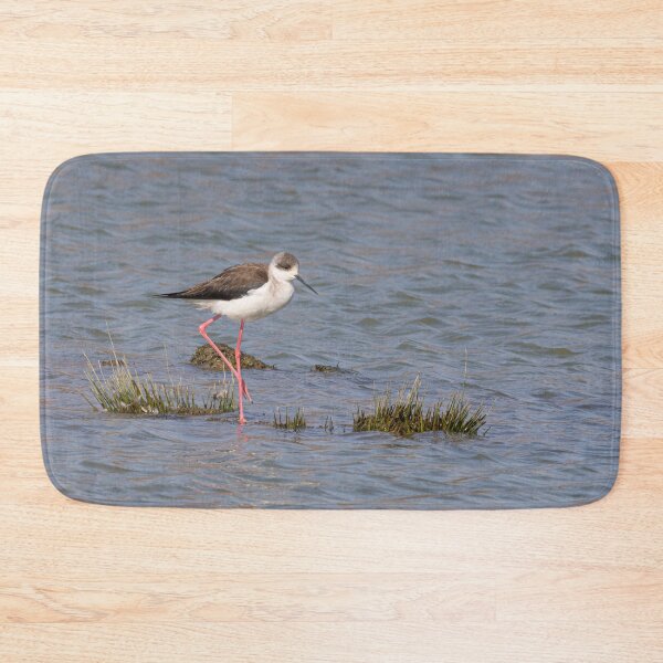 Item preview, Black-winged stilt walks in the water designed and sold by brambillasimone.