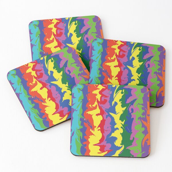 Item preview, colofull psychedelic pattern of vertical lines designed and sold by EMEA.