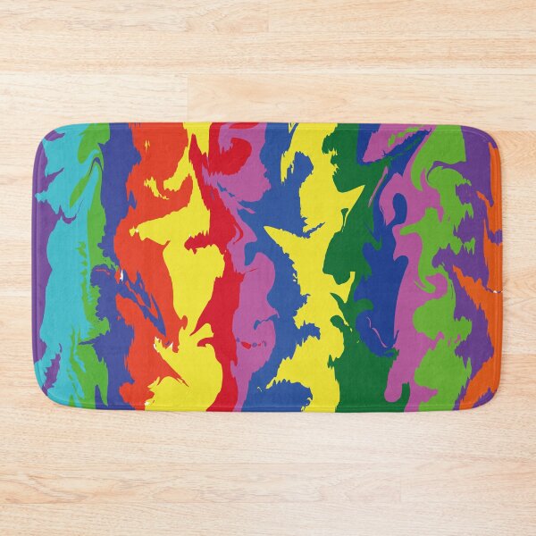 Item preview, colofull psychedelic pattern of vertical lines designed and sold by EMEA.