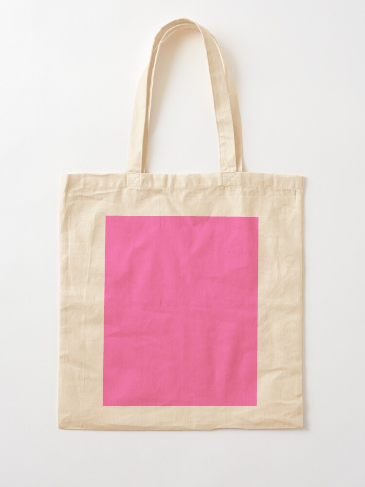 PLAIN SOLID HOT PINK-100 PINK AND CORAL SHADES ON OZCUSHIONS ON ALL  PRODUCTS | Tote Bag