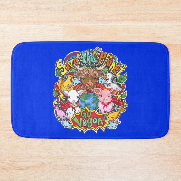 Item preview, Save the Planet - Go Vegan! designed and sold by Lynda Bell.
