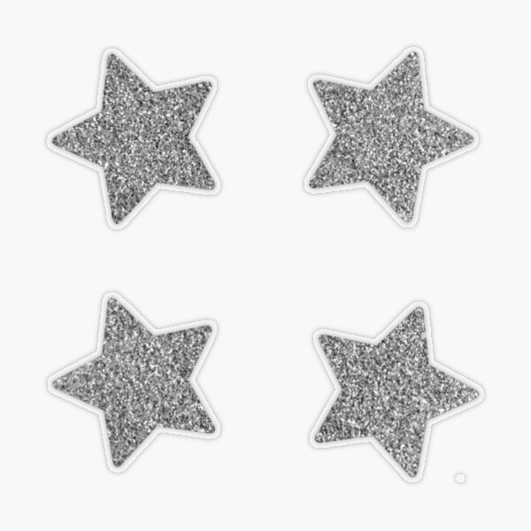 Rhinestone Stickers, 35x25 mm, Silver, 11 pc, 1 Pack