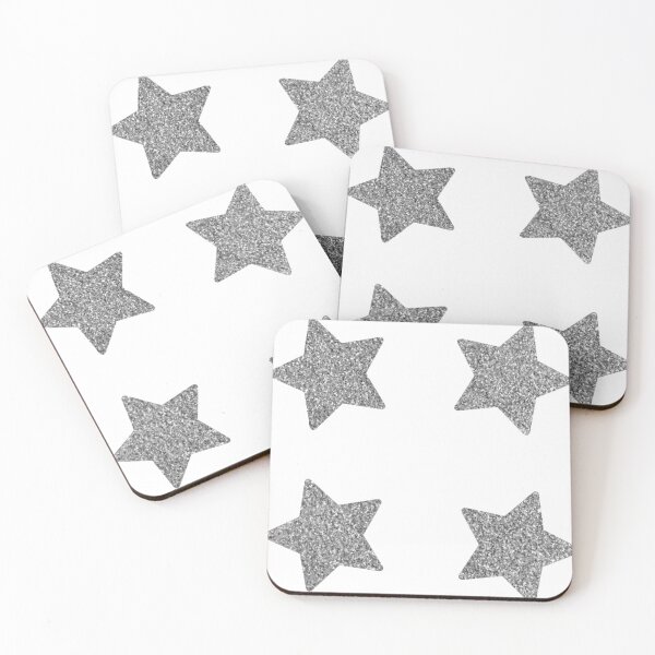 Item preview, Silver Glitter Star Sticker Pack designed and sold by sun-kiss.