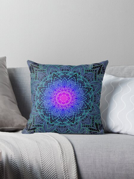 Mandala Love Throw Pillow