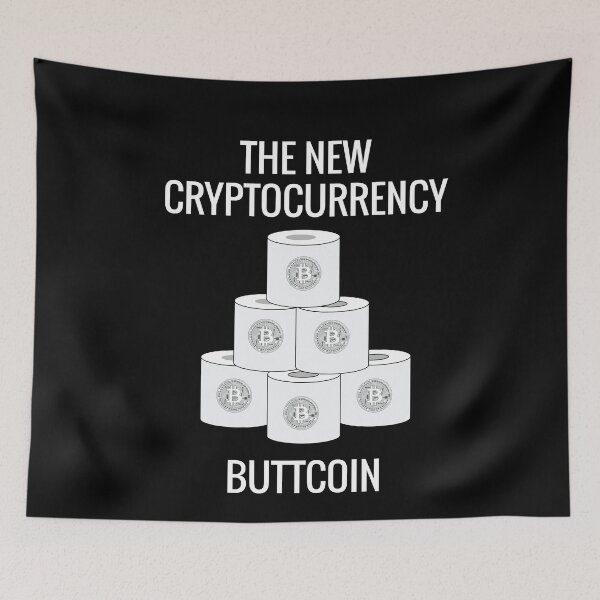 Item preview, The New Cryptocurrency Buttcoin designed and sold by Merch By ika.