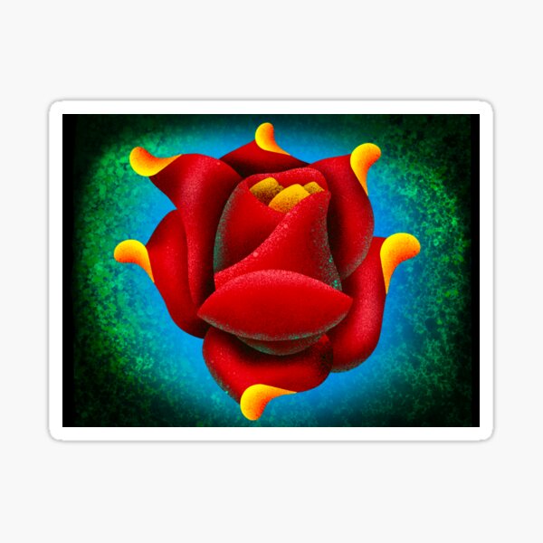 Digital Rose Sticker