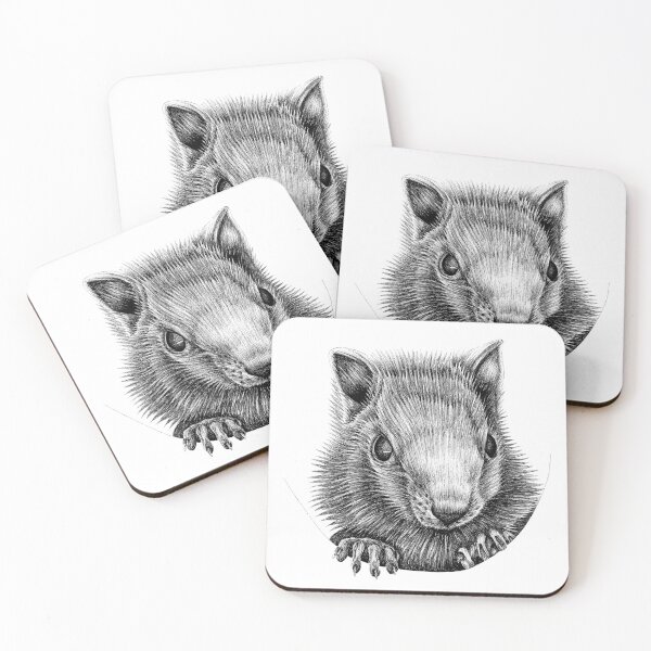 Item preview, White chipmunk illustration designed and sold by LorenDowding.