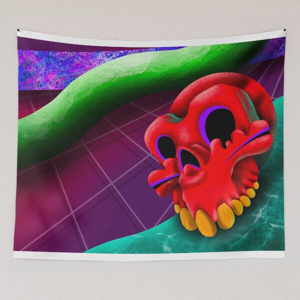 Item preview, Abstract Digital Skull designed and sold by artofjaynoska.