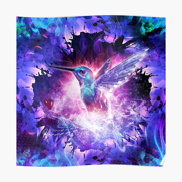 Hummingbird Love Poster