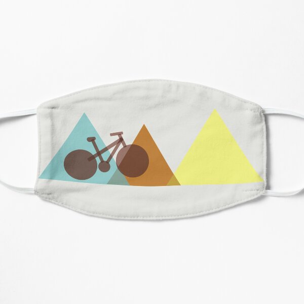 Mountain Bike Simple Geometric Design for Mountain Bike Riders Mask