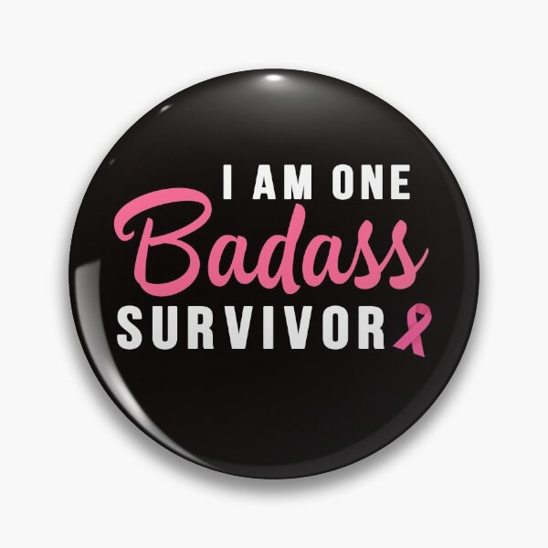Item preview, Breast Cancer I Am One Badass Survivor Pink Ribbon Gift designed and sold by gillianvega.