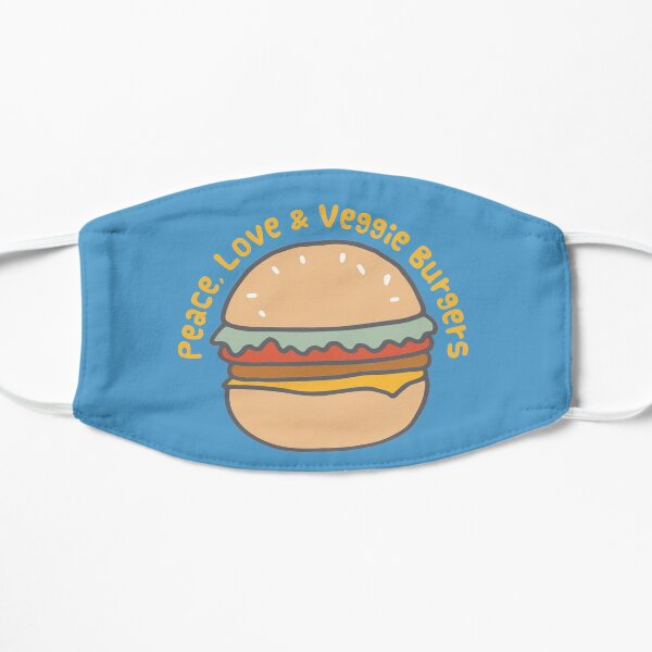 Peace, Love & Veggie Burgers Mask