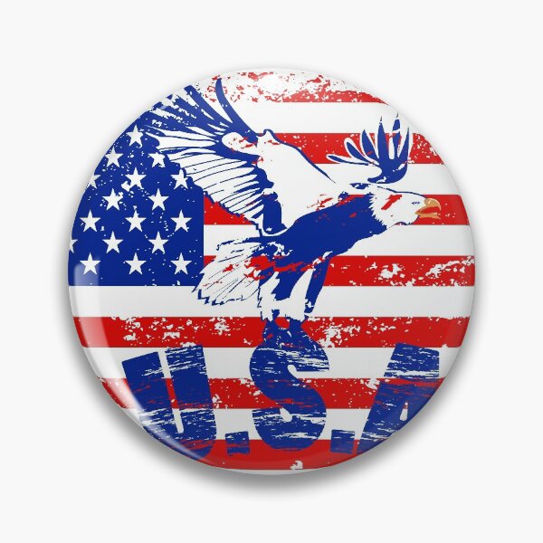 Item preview, usa distressed bald eagle designed and sold by Gossip Rag.