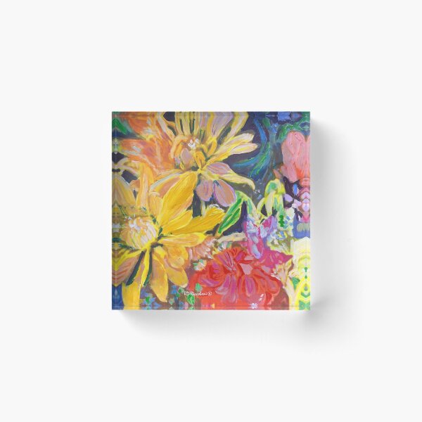 Item preview, Yellow Red and Orange Happiness Flower Bouquet Picture designed and sold by RDRiccoboni.