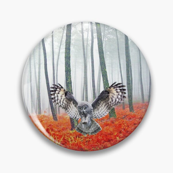 Item preview, Great Grey Owl in Autumn designed and sold by FineArtography.