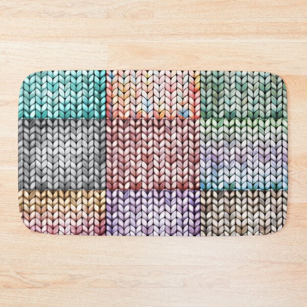 Item preview, Chunky Patchwork Faux Knit designed and sold by Karin Taylor.