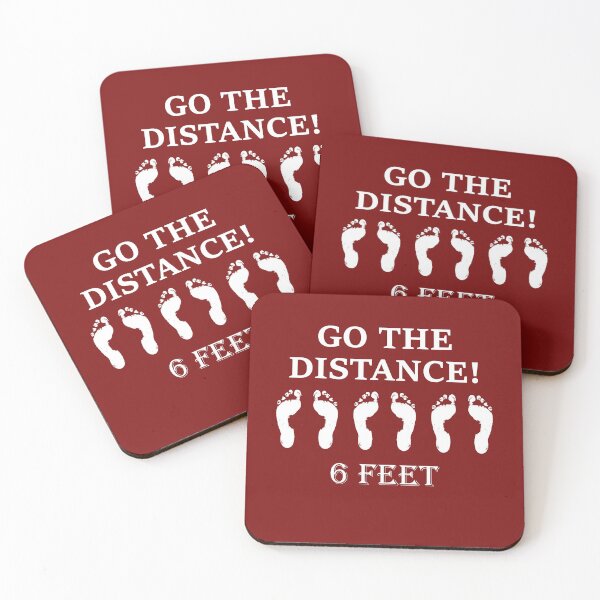 Item preview, Go The Distance 6 Feet Social Distancing designed and sold by Minds-Eye.