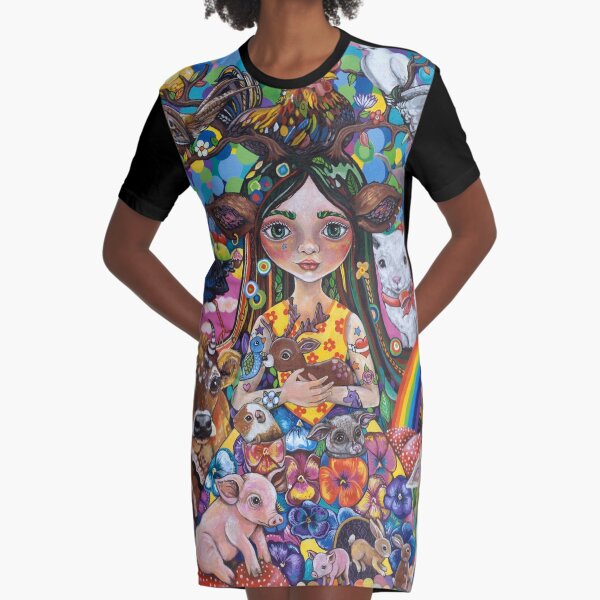 The Protector Graphic T-Shirt Dress