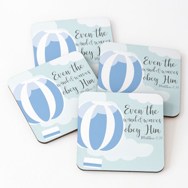Item preview, Even the WIND & WAVES obey HIM designed and sold by Liz Taylor.