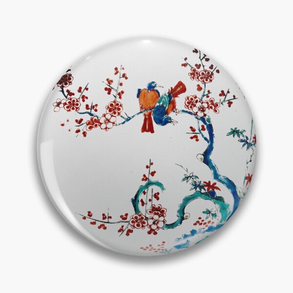 Item preview, Romantic Vintage - Birds and flowers ornament designed and sold by cluelesspaula.